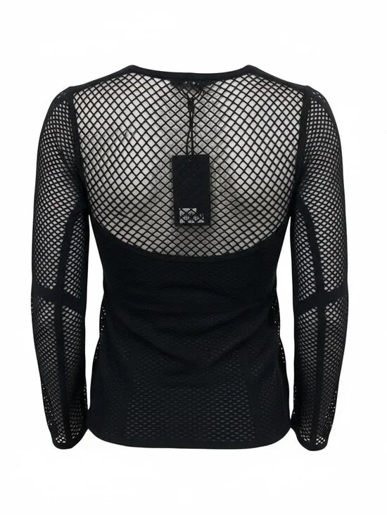 NWT Fendi Black Mesh Sheer Top, Size Medium - Picture 2 of 4